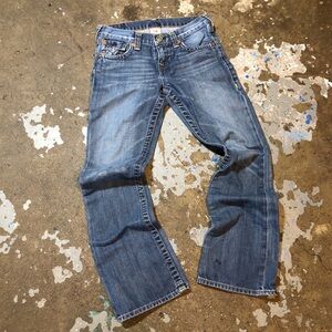 True Religion Blue Straight Leg Jeans